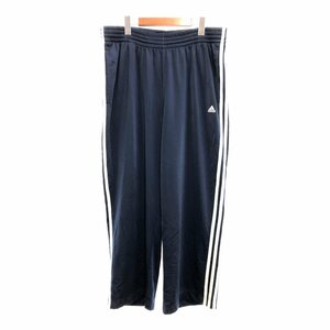 adidas アディダス トラックパンツ サイドライン ボトムス スポーツ ワンポイントロゴ ブルー (メンズ XL) 中古 古着 P9226