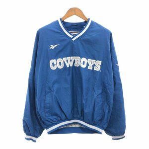 Reebok リーボック PRO LINE NFL ダラス・カウボーイズ プルオーバー ジャケット アウター プロチーム ブルー (メンズ L) 中古 古着 P9444