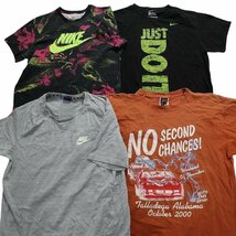 古着卸 まとめ売り ナイキ 半袖Tシャツ 15枚セット (メンズ L ) カラー系 英字ロゴプリント TS15 MR6493 1円スタート_画像3