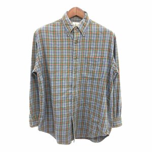 90年代 J.CREW ジェイクルー ボタンダウン 長袖シャツ トップス グレー (メンズ M) 中古 古着 P9614