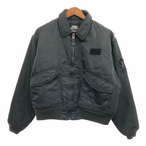 Schott ショット CWU-R フライト ジャケット アウター ミリタリー 戦闘服 ブラック (メンズ XLサイズ相当) 中古 古着 P8134