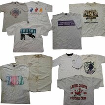 古着卸 まとめ売り ～90s　オールド 半袖Tシャツ 10枚セット (メンズ L ) 白T グレー シングルステッチ ラッセル TS4 MR7195 1円スタート_画像1