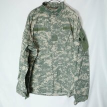 SALE///// 00年代 米軍実物 US.MILITARY コンバットジャケット ミリタリー アメリカ ACU デジタルタイガーカモ ( メンズ XL-L ) M5116_画像1