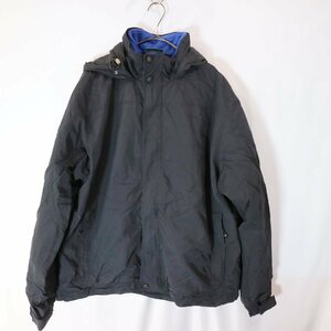 SALE///// L.L.Bean エルエルビーン マウンテンパーカー ナイロンジャケット アウトドア 登山 黒×青 ( メンズ XL-R ) Ｍ5754