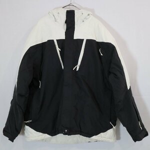 SALE///// THE NORTH FACE ノースフェイス HYVENT ナイロンジャケット アウトドア アウター ブラック×ホワイト ( メンズ XL ) M7689