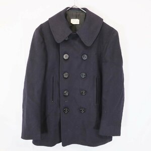 SALE///// 民間品 ピーコート ミリタリー アメリカ軍 戦闘服 アウター ウィンターウェア ダブル 黒 ( メンズ 40 ) M7769