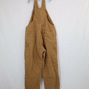 SALE///// 80年代 Carhartt カーハート 中綿 ダック地 オーバーオール ワークウェア ダック生地 作業着 茶色 ( メンズ 44 ) M7727の画像2