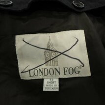 LONDON FOG ステンカラーコート フォーマル 通勤 通学 スーツ ビジネス ウィンターウェア 黒 ( メンズ 42-S ) 中古 古着 M6410_画像10