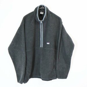 patagonia パタゴニア SYNCHILLA ハーフジップ フリース ロングＴ アウトドア キャンプ 登山 黒 ( メンズ L ) 中古 古着 M6544