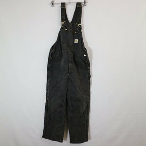 SALE///// USA製 Carhartt カーハート オーバーオール ワークウェア 作業着 アメカジ ダック生地 ブラック ( メンズ 40 ) M7405