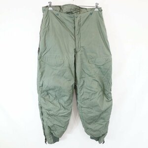 SALE///// 80年代 U.S.MILITARY F−18 中綿 トラウザーパンツ ミリタリー アメリカ軍 戦闘服 空軍 カーキ ( メンズ 34 ) M7991