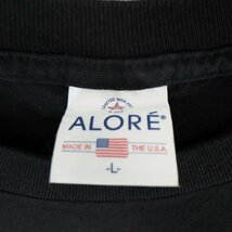 SALE///// 00s USA製 ALORE カエル アニマル 半袖 プリントTシャツ 動物 英文字 ブラック ( メンズ L ) M0083_画像5