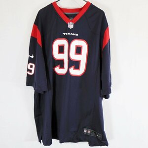 SALE///// NIKE ナイキ NFL ヒューストン・テキサンズ 半袖 ゲームシャツ プロチーム アメフト ネイビー ( メンズ XXL ) N0361