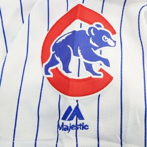 SALE///// Majestic MLB シカゴ・カブス ゲームシャツ ユニフォーム プロチーム 野球 ホワイト ( メンズ Mサイズ相当 ) N0594の画像9