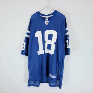 SALE///// Reebok リーボック NFL インディアナポリス・コルツ 半袖 ゲームシャツ プロチーム アメフト ネイビー ( メンズ XL ) N0384