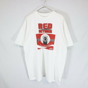 SALE///// 90s USA製 Hanes ヘインズ コカ・コーラ 企業ロゴ 半袖 プリントＴシャツ スナイパー ホワイト ( メンズ XL ) N0429