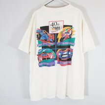 SALE///// 90s USA製 ONEITA オニータ LAGUNA SECA 半袖 プリントＴシャツ レーシング イベント ホワイト ( メンズ XL ) N1047_画像2