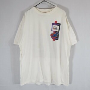 SALE///// 90s USA製 ONEITA オニータ LAGUNA SECA 半袖 プリントＴシャツ レーシング イベント ホワイト ( メンズ XL ) N1047