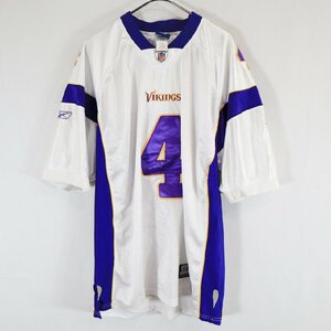 SALE///// Reebok リーボック NFL ミネソタ バイキングスナンバリング 半袖 ゲームシャツ アメフト ホワイト ( メンズ 54 ) N1170