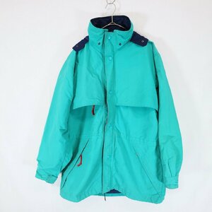 SALE///// 80s Eddie Bauer エディーバウアー GORE-TEX ナイロンジャケット アウトドア キャンプ 防寒 スカイブルー ( メンズ L ) N1633