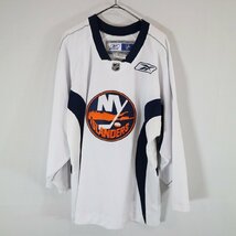 SALE///// Reebok リーボック NHL ニューヨーク・アイランダース ゲームシャツ プロチーム ホッケー スポーツ ( メンズ M ) N2664_画像1