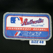 SALE///// majestic MLB ジャイアンツ ゲームシャツ ベースボール プロチーム スポーツ ブラック ( メンズ 48 ) N2859_画像6