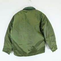 SALE///// 80s 米軍実物 US.NAVY deck jacket デッキジャケット ミリタリー アメリカ軍 軍服 オリーブ ( メンズ M ) N3049_画像2