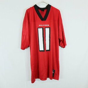 SALE///// Reebok リーボック NFL アトランタファルコンズ 半袖 ゲームシャツ プロチーム アメフト レッド ( メンズ L ) N3045