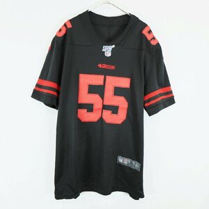 SALE///// NIKE NFL サンフランシスコ・フォーティーナイナーズ ゲームシャツ アメフト プロチーム ブラック ( メンズ XL ) N2920