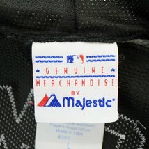 SALE///// 90ｓ USA製 Majestic MLB シカゴ・ホワイトソックス 半袖 ベースボールシャツ プロチーム 野球 ブラック ( メンズ L ) N2927_画像8