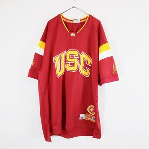 SALE///// COLOSSEUM ATHLETICS USC トロージャンズ 半袖 ゲームシャツ カレッジ スポーツ 大きいサイズ レッド ( メンズ XXL ) N2820