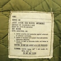 SALE///// 80s 米軍実物 US.NAVY deck jacket デッキジャケット ミリタリー アメリカ軍 軍服 オリーブ ( メンズ M ) N3049_画像10