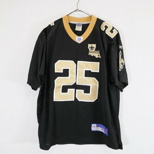 SALE///// Reebok リーボック NFL ニューオーリンズ・セインツ 半袖 ゲームシャツ プロチーム アメフト ブラック ( メンズ 48 ) N2841