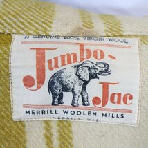 SALE///// 50s Jumbo Jac ウール ジャケット ビンテージ アメカジ チェック柄 イエロー ( メンズ Mサイズ相当 ) N3349_画像10