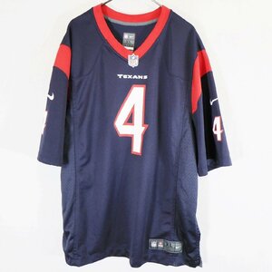 SALE///// NIKE ナイキ NFL ヒューストン・テキサンズ 半袖 ゲームシャツ プロチーム アメフト ネイビー ( メンズ XL ) N3538