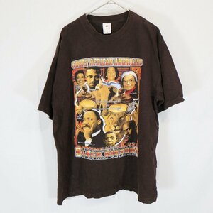 SALE///// Foot Locker 半袖 プリントTシャツ BLACK HISTORY 大判プリントTシャツ ブラウン ( メンズ XL ) N3577