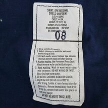 SALE///// 00s 米軍 実物 US.NAVY ワークシャツ ミリタリー アメリカ軍 軍服 海軍 ネイビー ( メンズ 44L ) N3626_画像6
