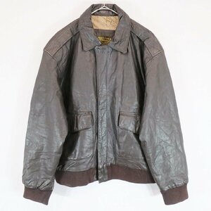 SALE///// 民間品 A-2タイプ レザー フライトジャケット ミリタリー アメリカ軍 軍服 ブラウン ( メンズ M ) N3125