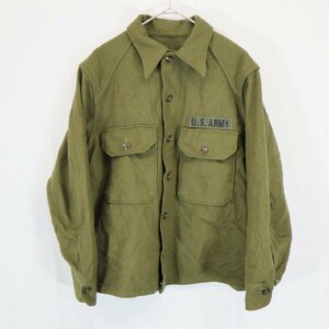 SALE///// 50s 米軍実物 US.ARMY OG-108 ウール フィールドシャツ 前期型 ミリタリー アメリカ軍 軍服 オリーブ ( メンズ L ) N3348