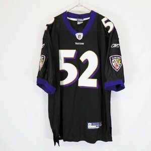 SALE///// Reebok リーボック NFL ボルティモア・レイブンズ 半袖 フットボールシャツ プロチーム アメフト ブラック ( メンズ 52 ) N3552