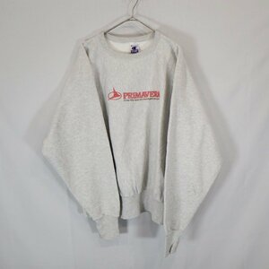 SALE///// Champion チャンピオン リバースウィーブ 刺繍 スウェット シャツ アメカジ 大きいサイズ グレー ( メンズ XXL ) N3663