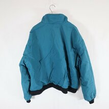 SALE///// 90s USA製 L.L.Bean エルエルビーン ウォームアップジャケット ナイロンジャケット アウトドア ブルー ( メンズ M ) N3648_画像2