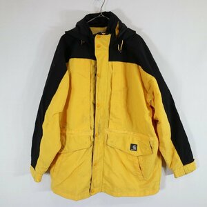 SALE///// Carhartt カーハート ナイロンジャケット アウトドア キャンプ 防寒 アウター イエロー ( メンズ L ) N4027