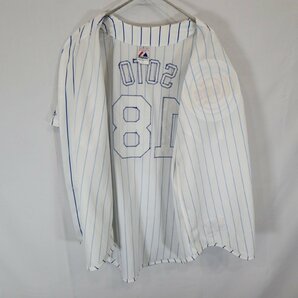 SALE///// majestic MBL 半袖 シカゴ・カブス ベースボールシャツ 野球 スポーツ プロチーム ホワイト ( メンズ XL ) N3849の画像8