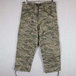 SALE///// 00s 米軍実物 US.AIR FORCE APECS ナイロン オーバーパンツ ミリタリー アメリカ軍 軍服 迷彩柄 ( メンズ M-R ) N3726