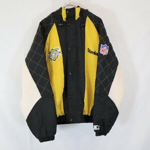 SALE///// STARTER NFL ピックバック・スティーラーズ スタジャン スタジアムジャンパー プロチーム ブラック ( メンズ L ) N3711