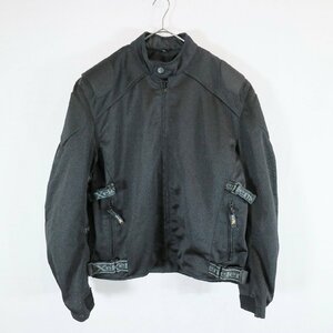 SALE///// Xelement メッシュ地 レーシングジャケット モーターサイクル バイカー サーキット 走行用 ブラック ( メンズ XL ) N3944