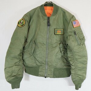 SALE///// ALPHA INDUSTRIES アルファインダストリー MA-1 フライトジャケット ミリタリー アメリカ軍 オリーブ ( メンズ Ｓ ) N4316