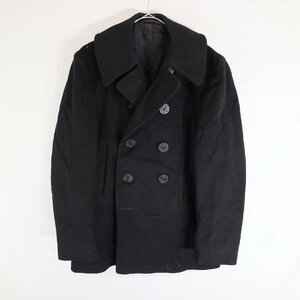 SALE///// 40s 米軍 実物 US.NAVY Pコート ミリタリー アメリカ軍 軍服 海軍 ネイビー ( メンズ M相当 ) N4198