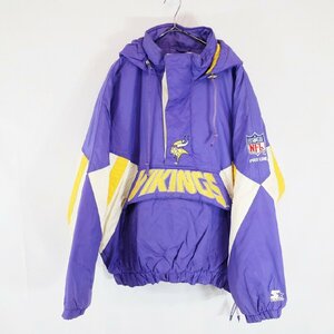 SALE///// STARTER スターター NFL ミネソタ・バイキングス 中綿 ジャケット プロチーム アメフト パープル ( メンズ XL ) N4525